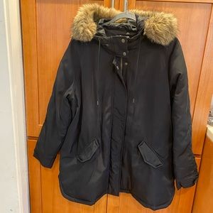 OLD NAVY black parka
